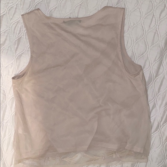 Cream beige embroidered shirt - Picture 2 of 3